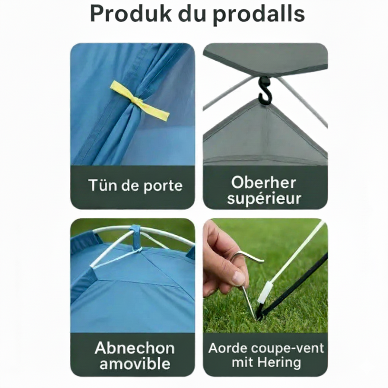 Biwakzelt 2 personen ultraleicht