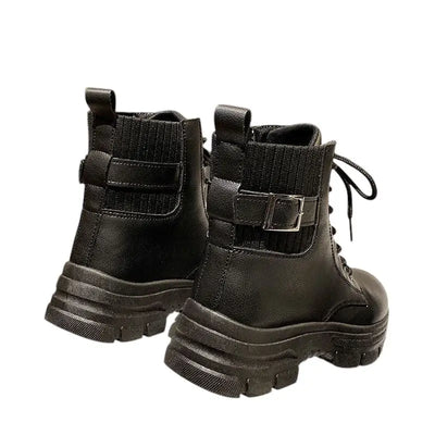 Chaussures type rangers femme