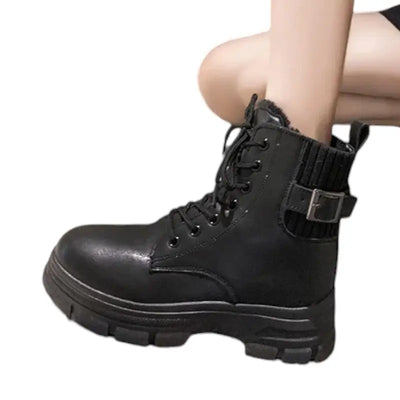 Chaussures type rangers femme