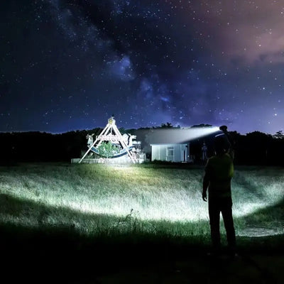 Lampe torche rechargeable en aluminium