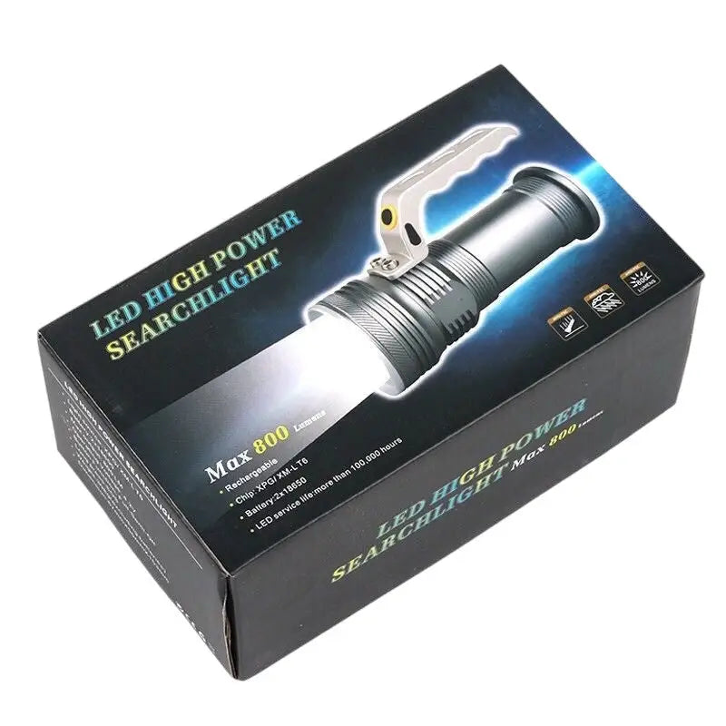 Lampe torche rechargeable en aluminium