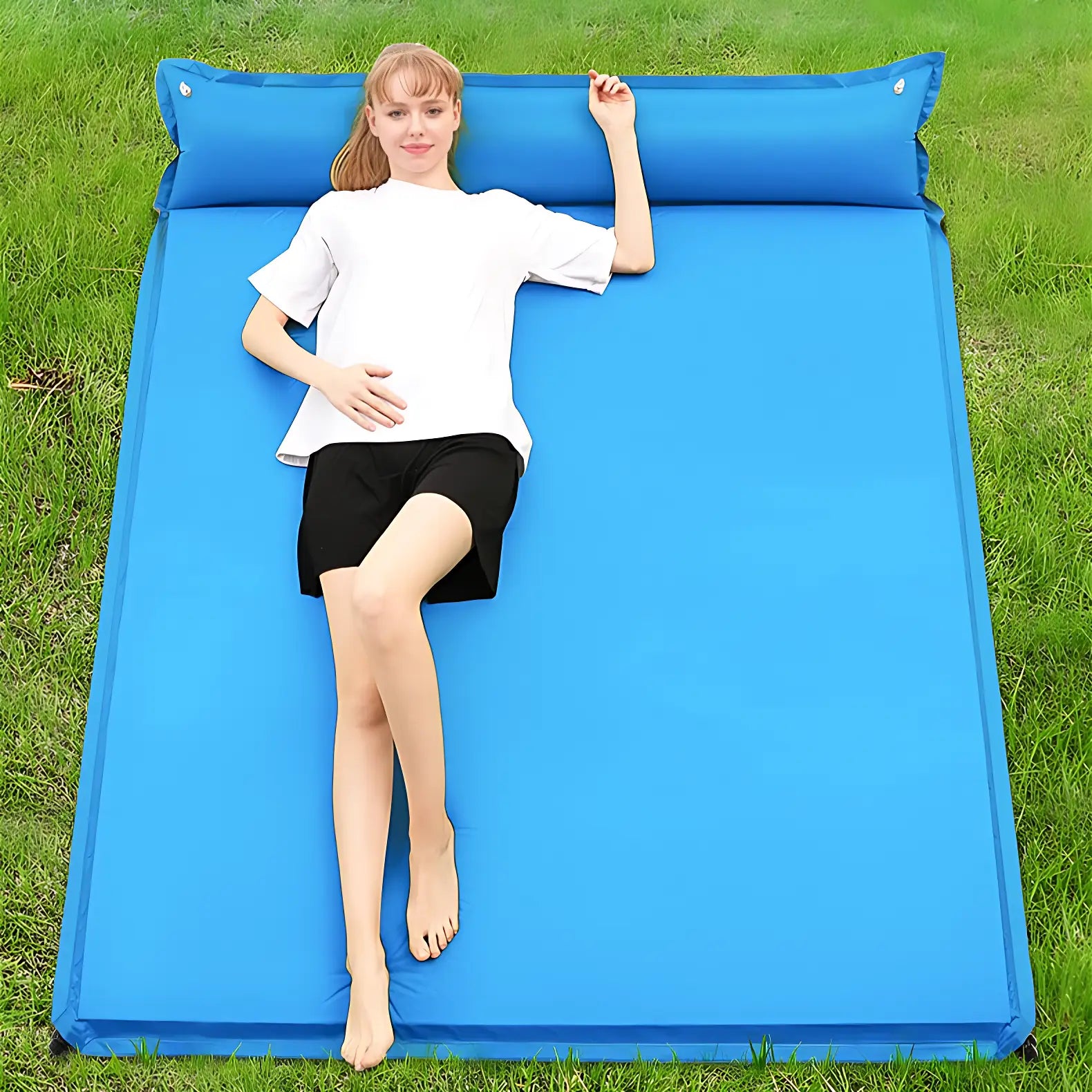 Matelas autogonflant 2 personnes avec oreiller