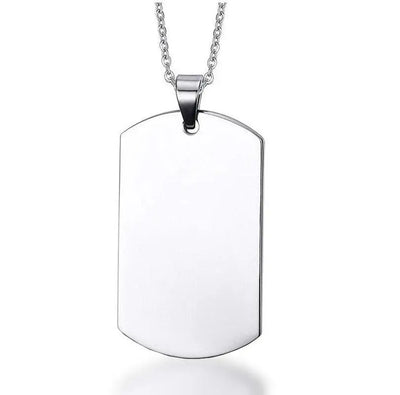 PLAQUE MILITAIRE - ACCESSOIRE AVEC GRAVURE (ACIER INOXYDABLE)