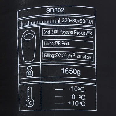 Sac de couchage grand froid -10 dégrés