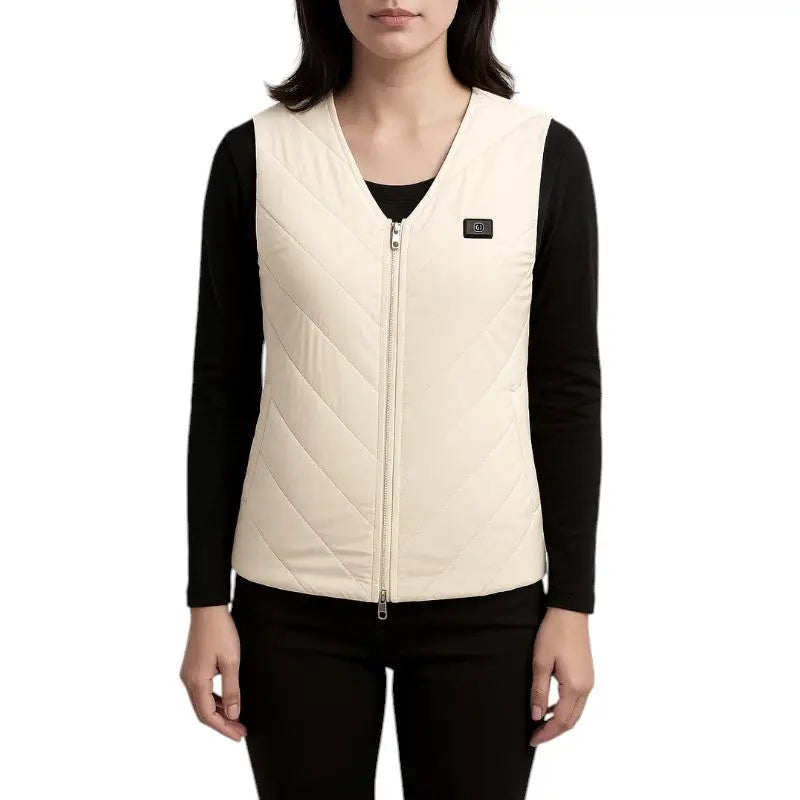 Veste chauffante blanche