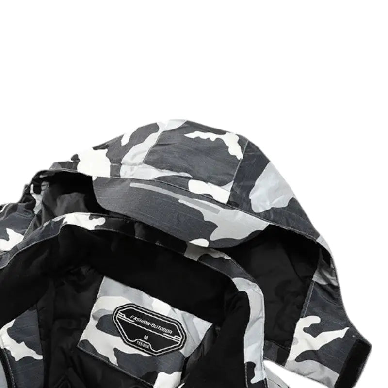 Veste chauffante camouflage multicolore