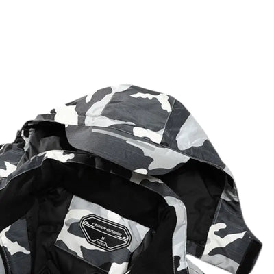 Veste chauffante camouflage multicolore