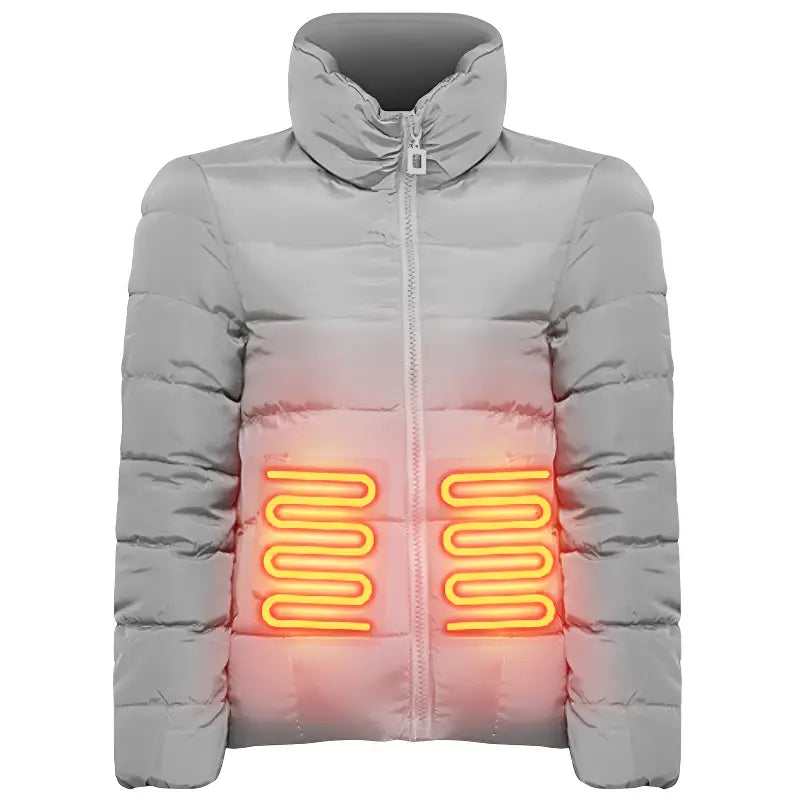 Veste chauffante en coton avec contrôle de température femme