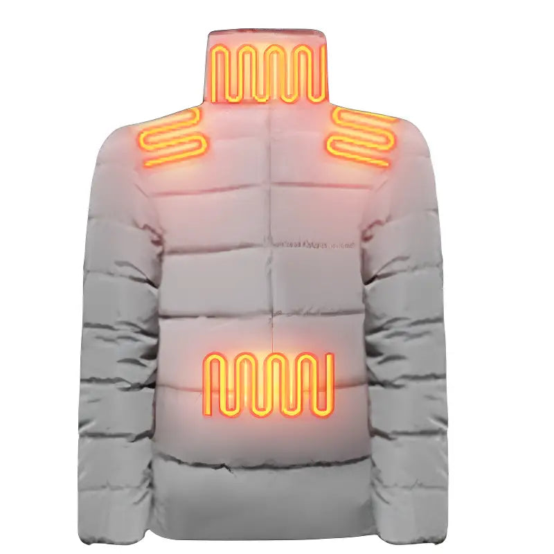 Veste chauffante en coton avec contrôle de température femme