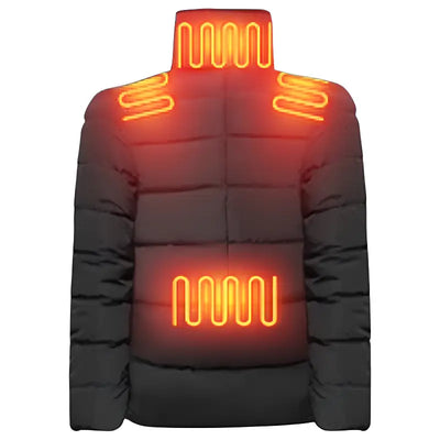 Veste chauffante en coton avec contrôle de température femme