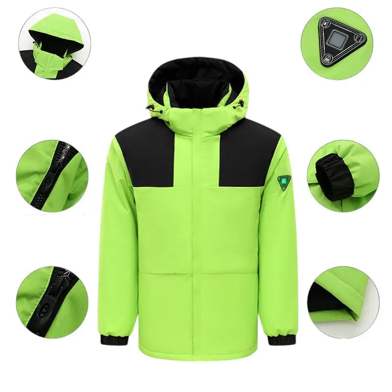 Veste chauffante avec écran digital