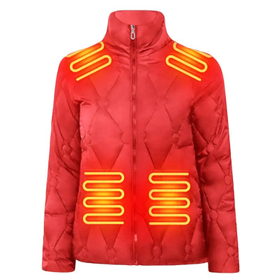 Veste chauffante épaisse pour femme