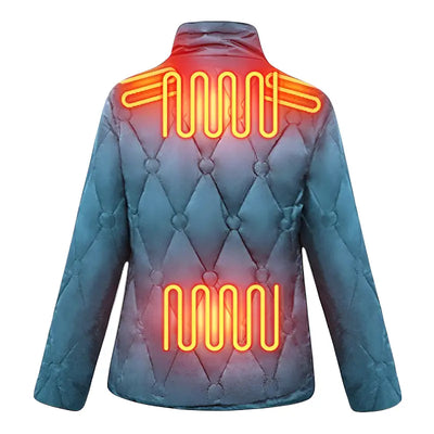 Veste chauffante épaisse pour femme