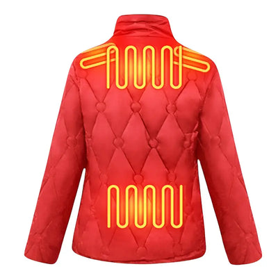 Veste chauffante épaisse pour femme