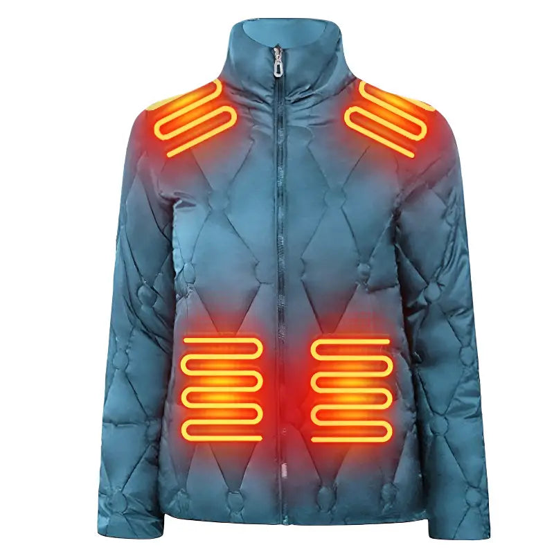 Veste chauffante épaisse pour femme