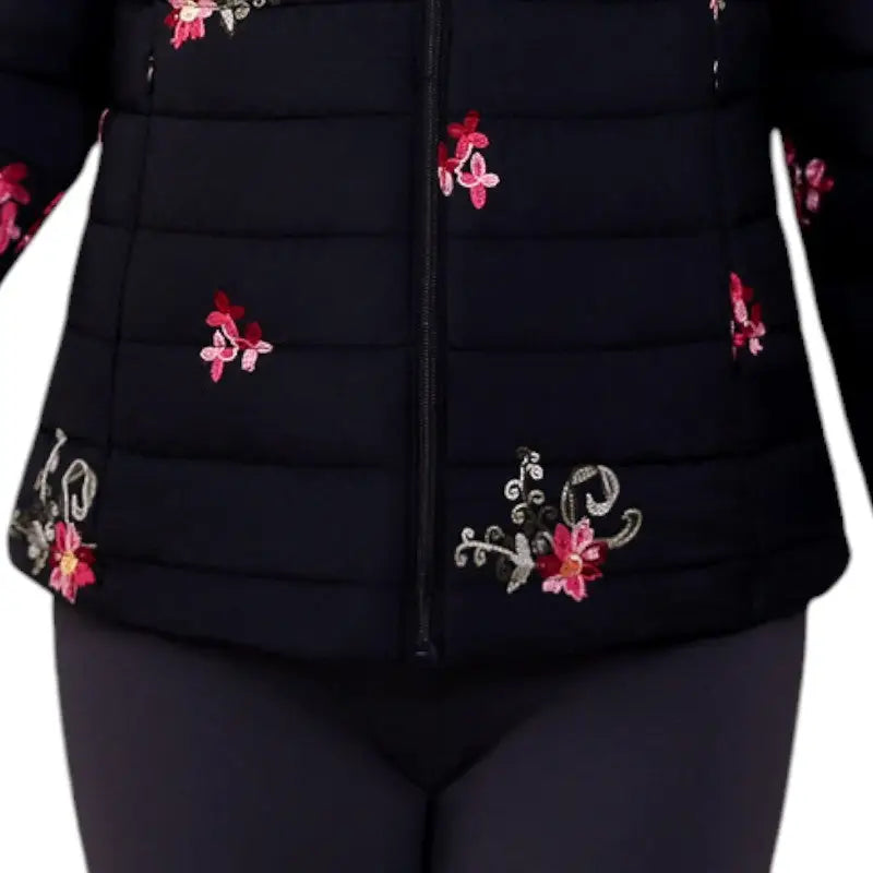 Veste chauffante USB design floral femme