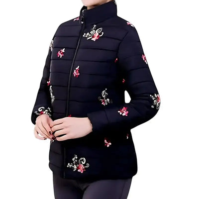 Veste chauffante USB design floral femme