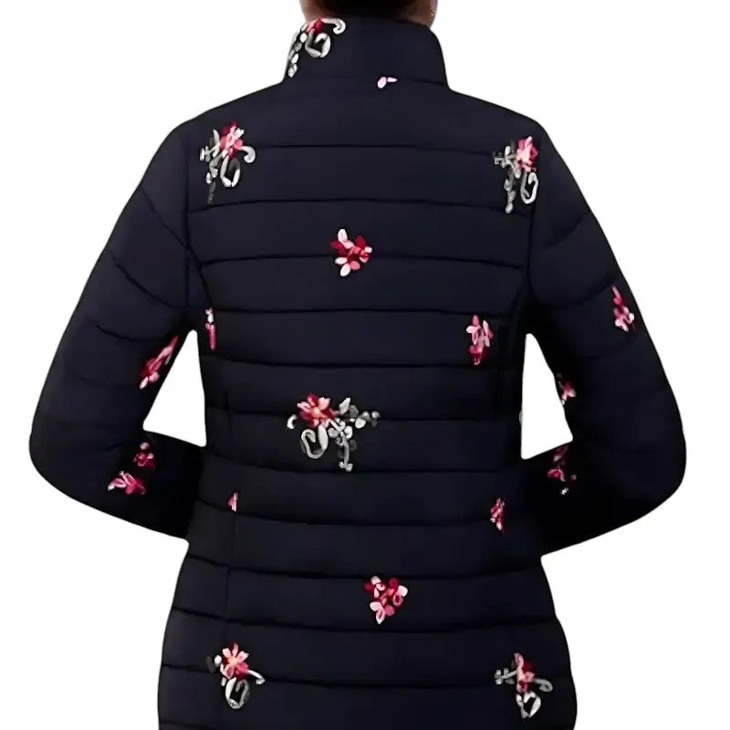 Veste chauffante USB design floral femme