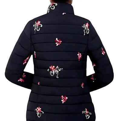 Veste chauffante USB design floral femme