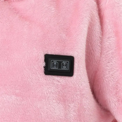 Veste chauffante USB en peluche femme