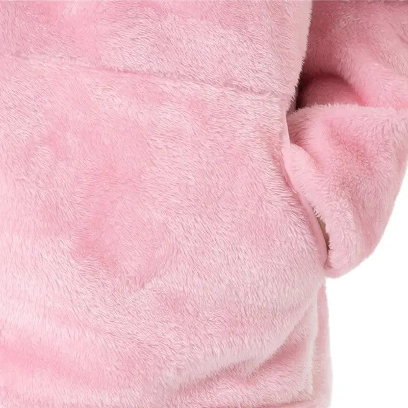 Veste chauffante USB en peluche femme