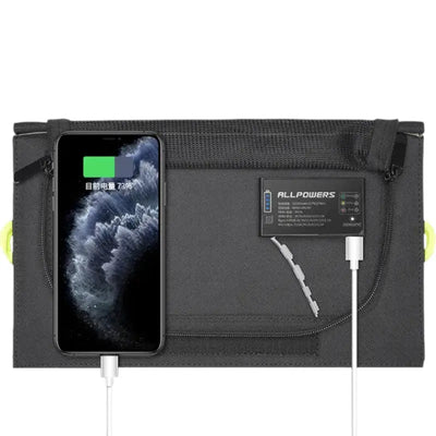 CHARGEUR SOLAIRE - ÉTANCHE ET PLIABLE