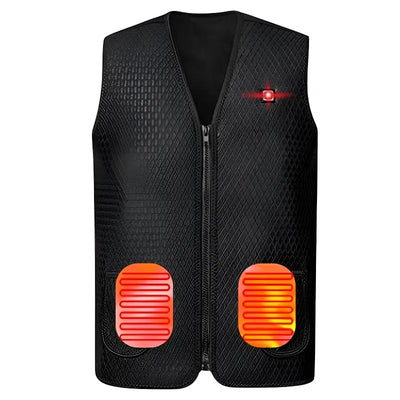 Gilet chauffant homme fibre de carbone