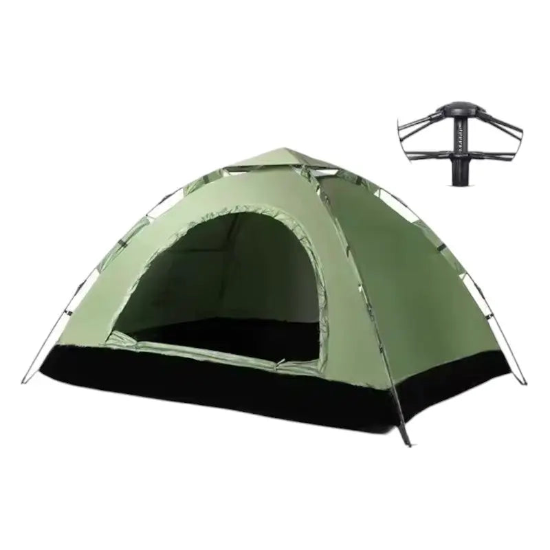 Tente randonnée camping vert 2 places