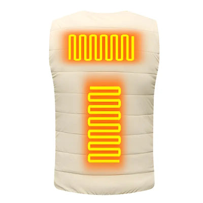 Veste chauffante blanche