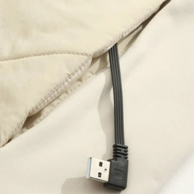 Veste chauffante blanche