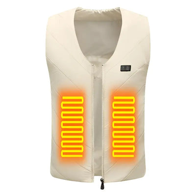 Veste chauffante blanche