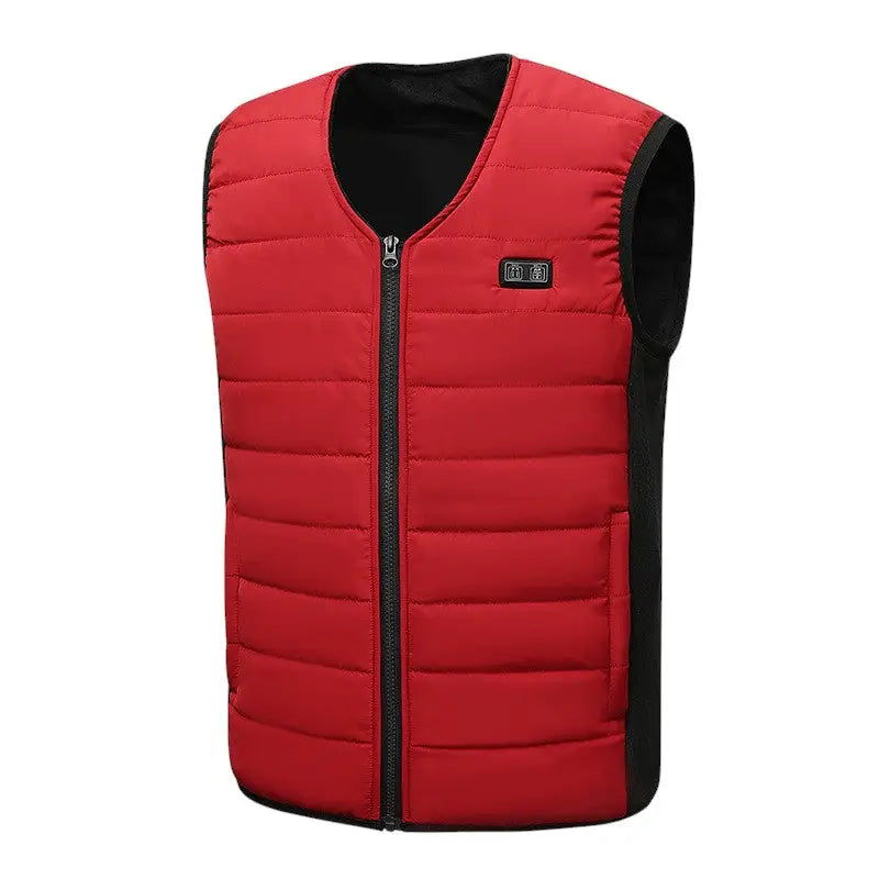 Veste chauffante homme rouge