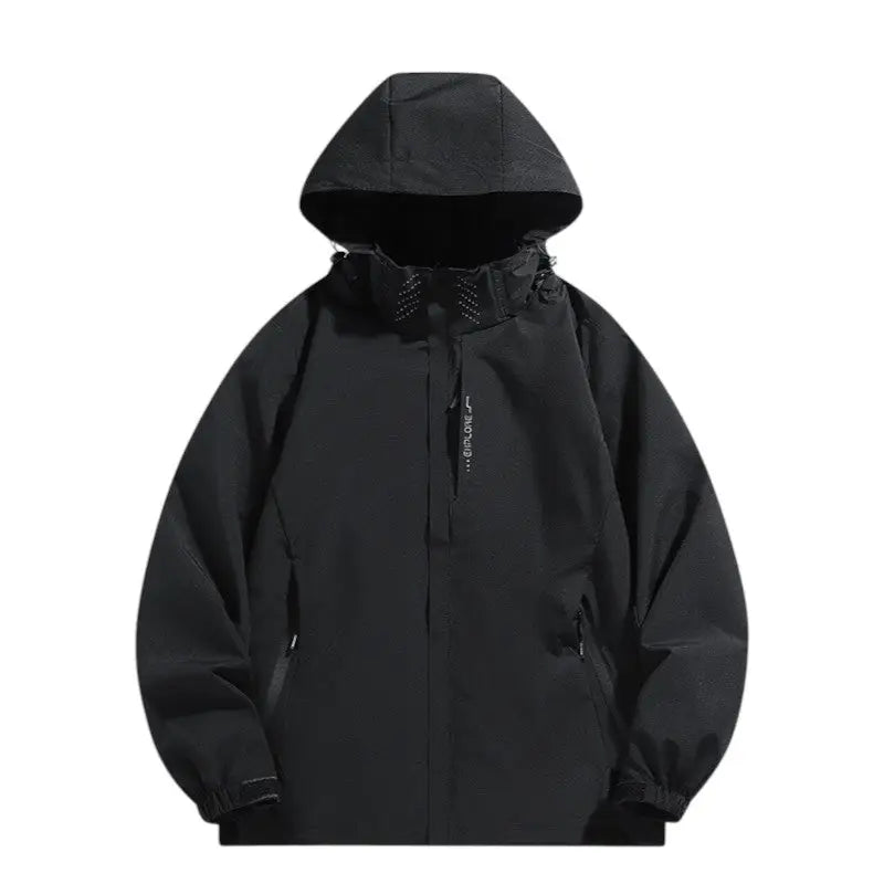 Veste softshell avec capuche amovible imperméable coupe-vent